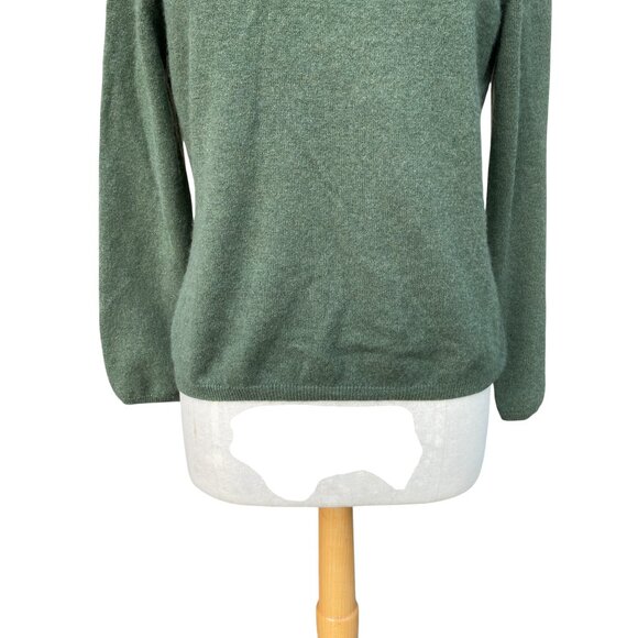Charter Club 100% Cashmere Sweater Moss Green Old Money Quiet Luxury Capsule-L - Picture 4 of 7